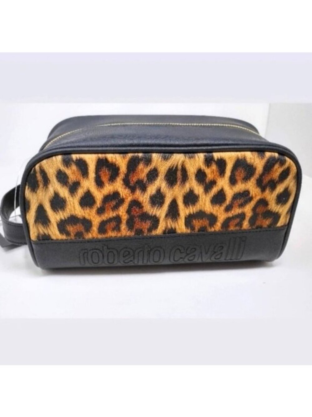 Roberto Cavalli Leopard Print Travel Bag